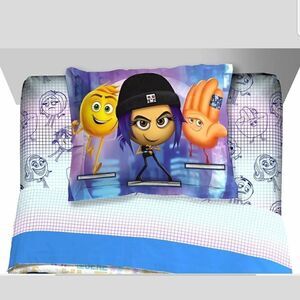 Emoji Movie Twin Bed Set Reversible Comforter Sham